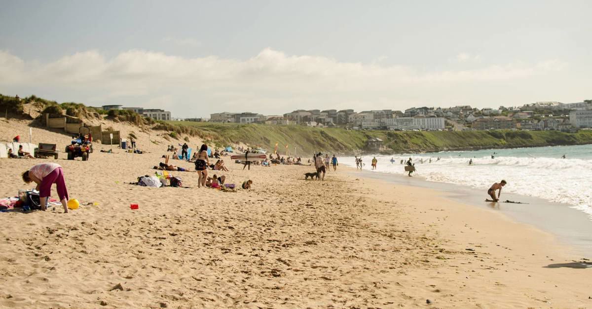 Campsites near Fistral Beach in Newquay, Cornwall