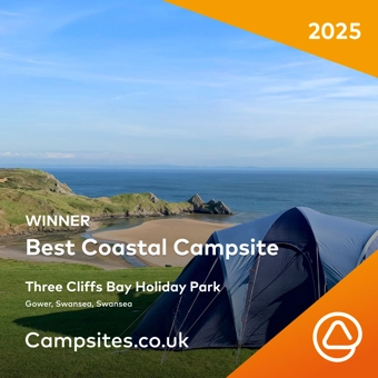 Best Coastal Campsite winner badge