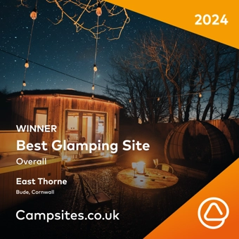 Best Glamping Site winner badge