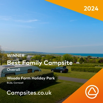 Best Family Campsite winner badge