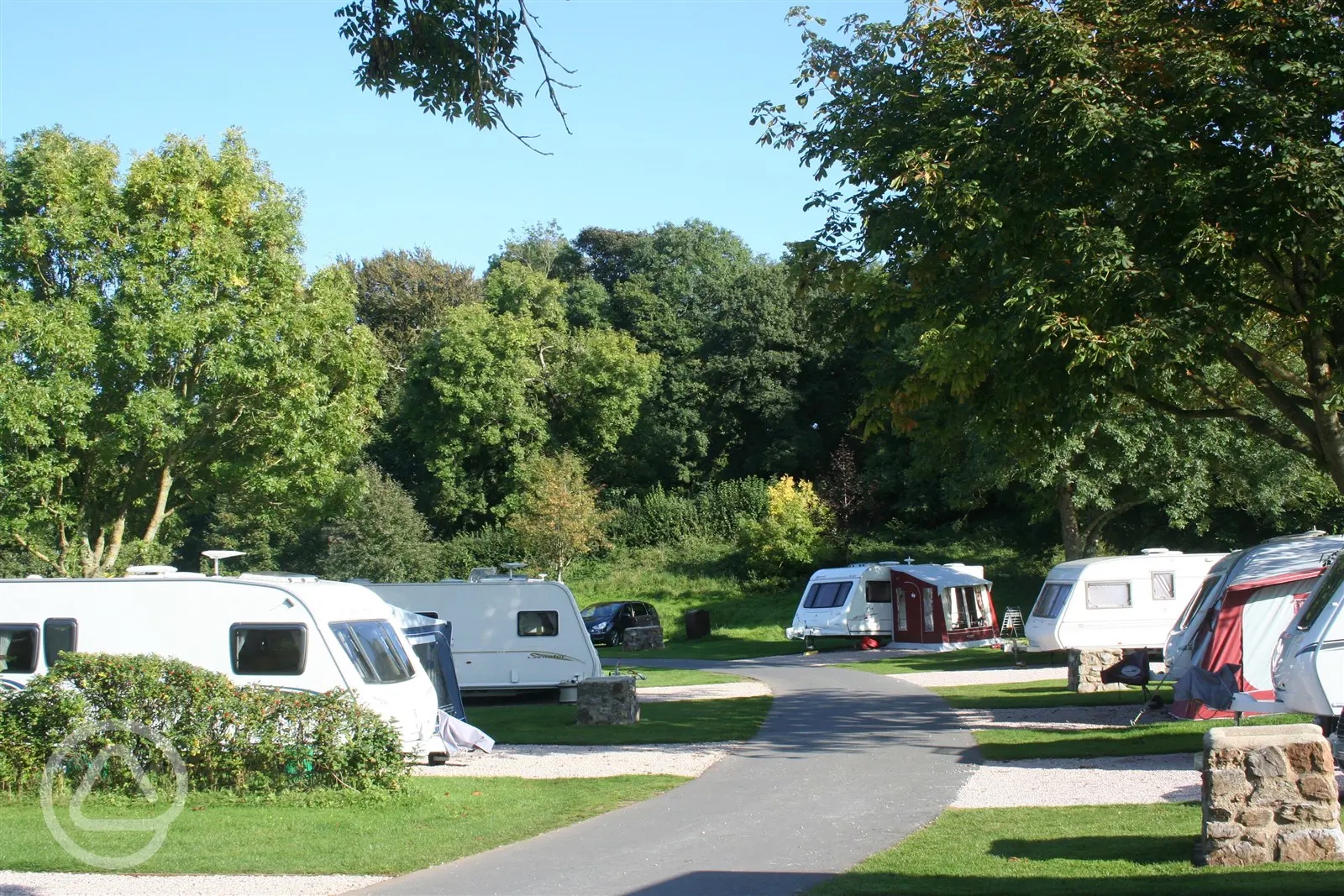 Dornafield Caravan Park in Newton Abbot, Devon