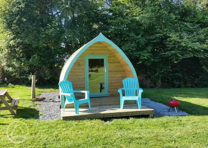 Glamping pods and camping pods in Wales