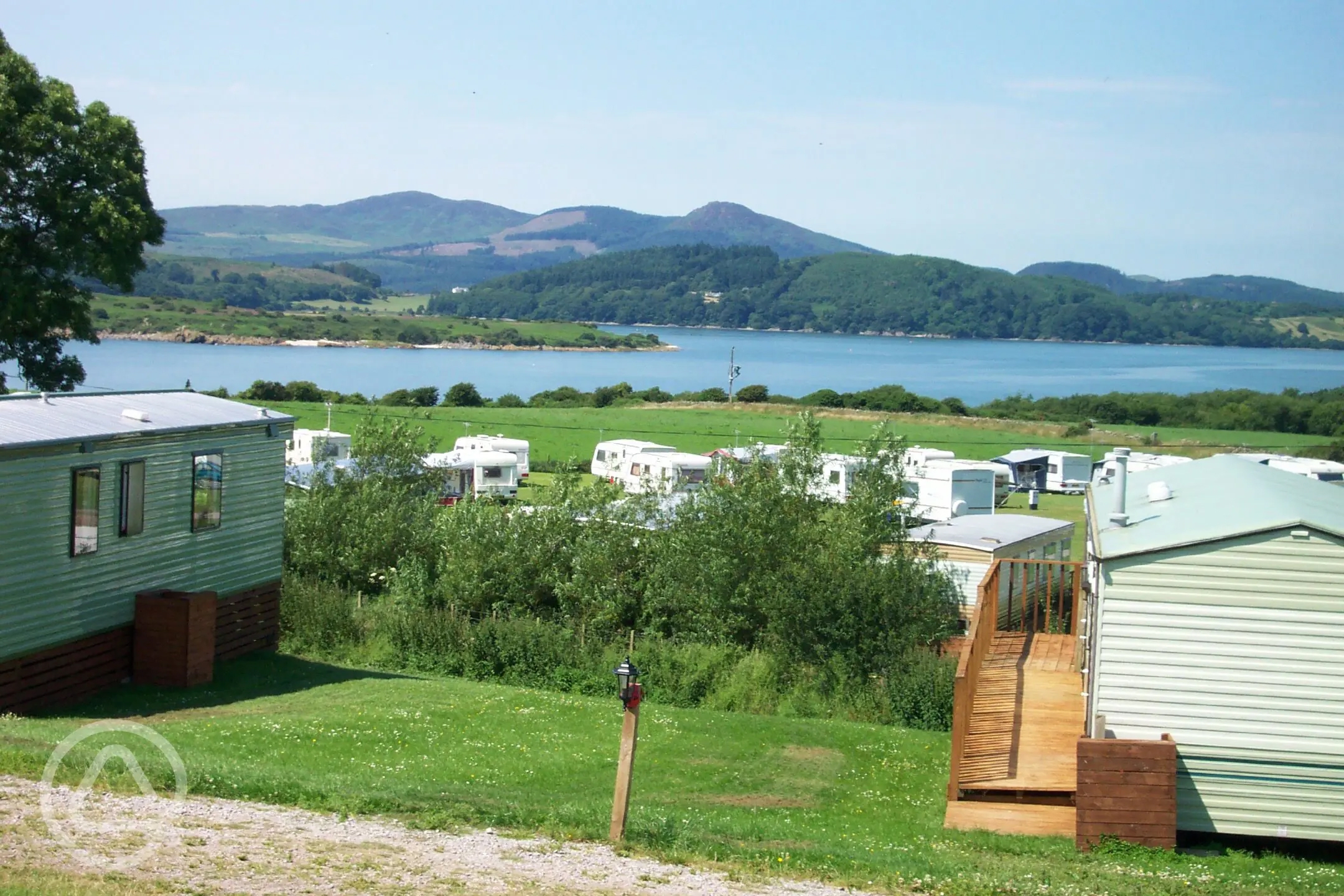 Castle Point Caravan Site in Dalbeattie, Dumfries and Galloway