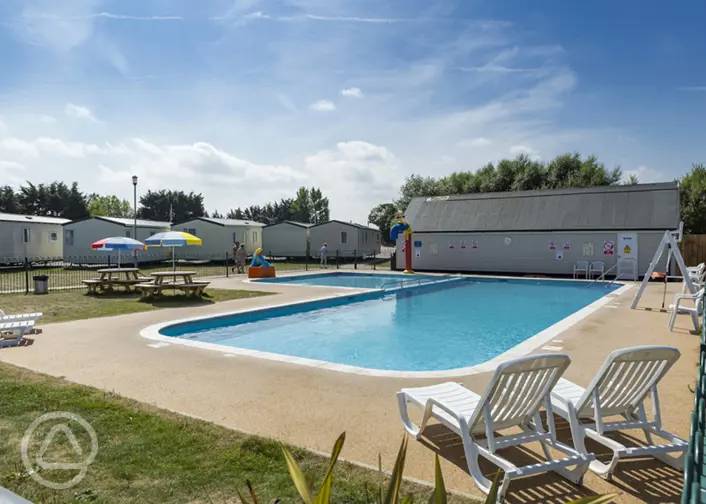Campsites with swimming pools onsite both indoor and outdoor