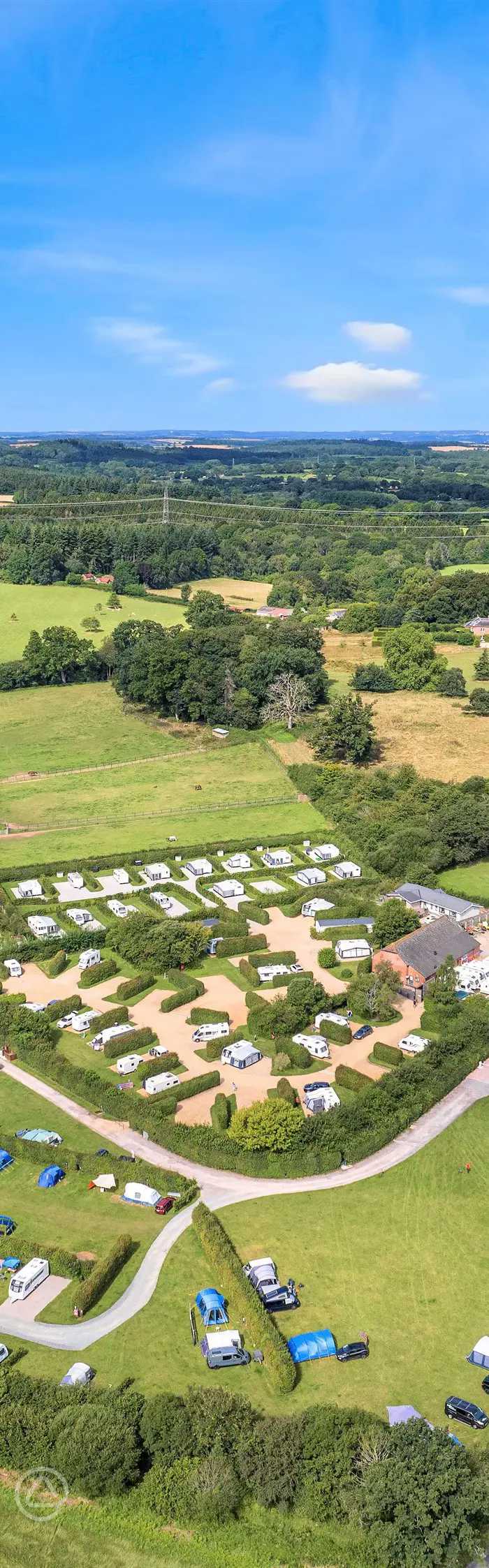 Hill Cottage Farm Camping and Caravan Park in Fordingbridge, Hampshire ...