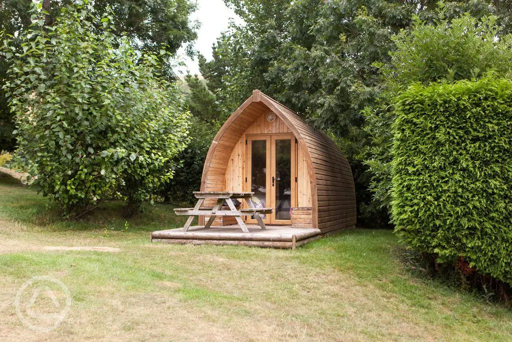 Camping pods in Poole, Dorset