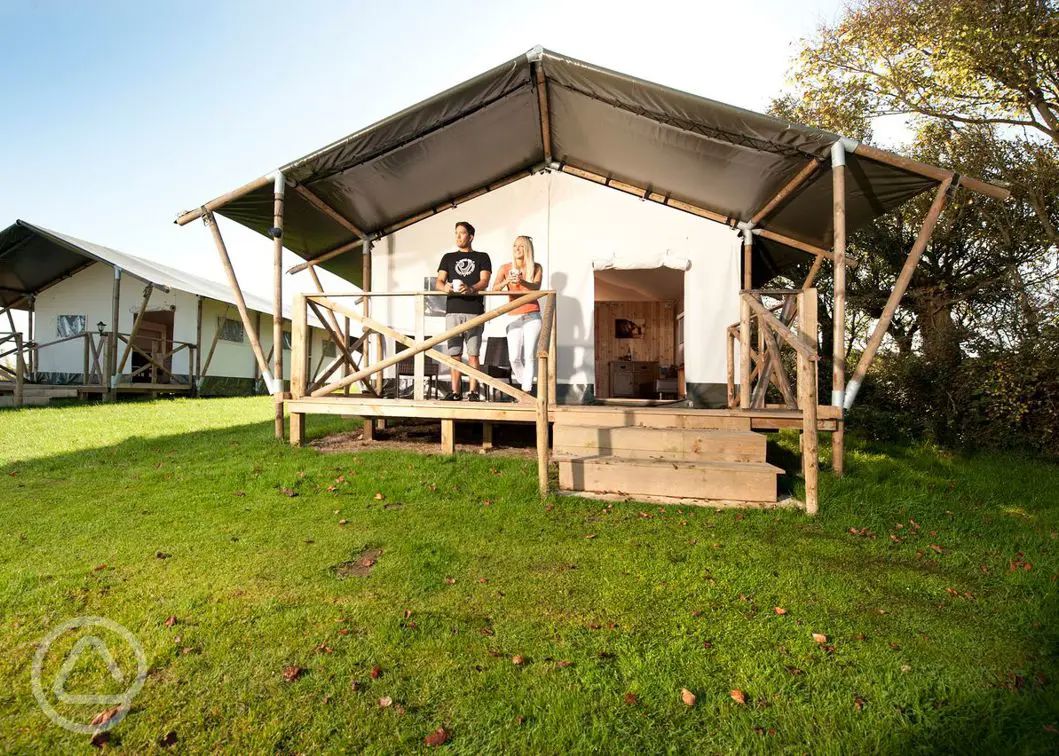 Safari tents in Cornwall