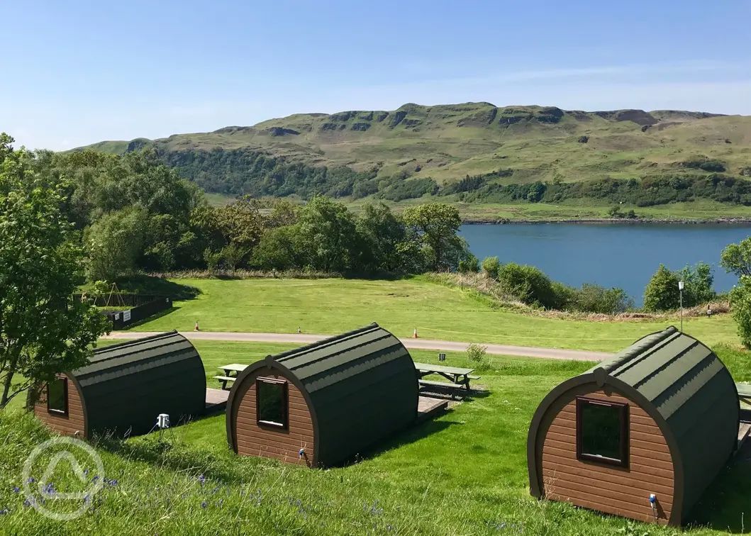 Dog friendly camping pods in Scotland