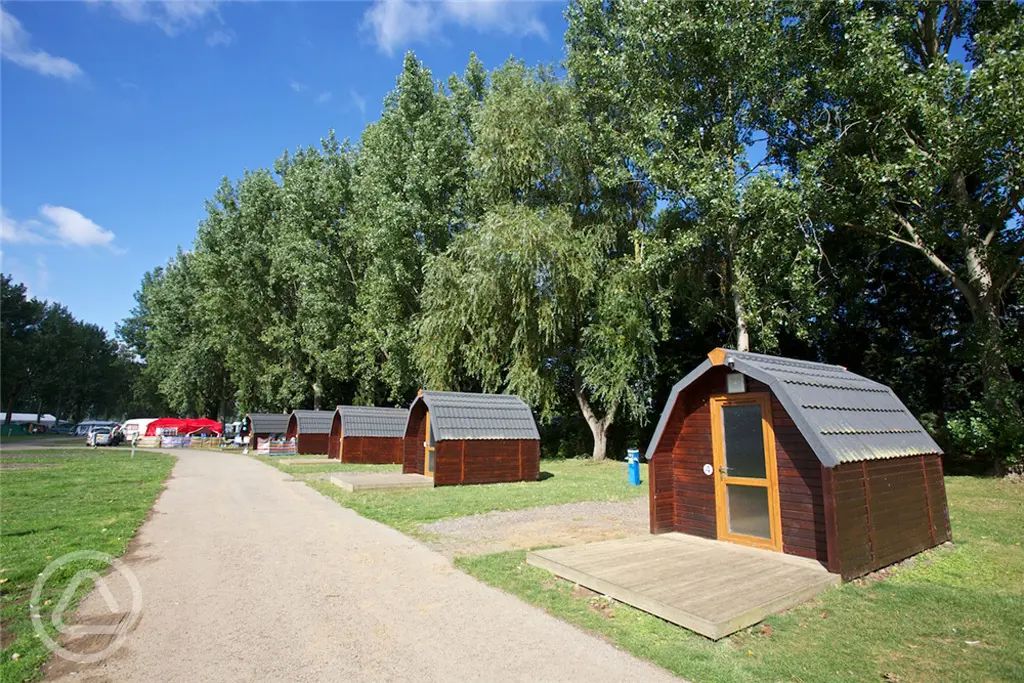 Camping pods in the East Midlands