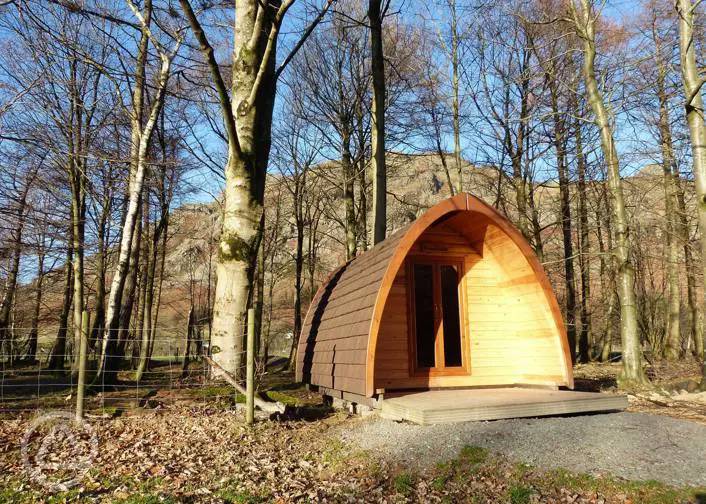 Dog friendly camping pods in Cumbria and the Lake District
