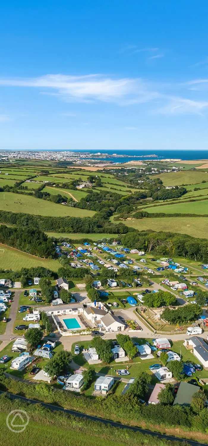Treloy Touring Park in Newquay, Cornwall - book online now