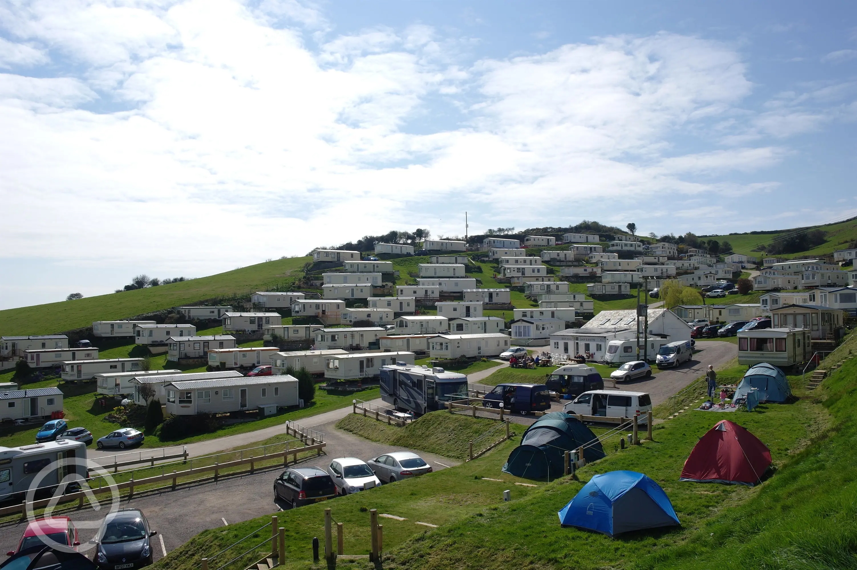 Beer Head Caravan Park in Seaton, Devon
