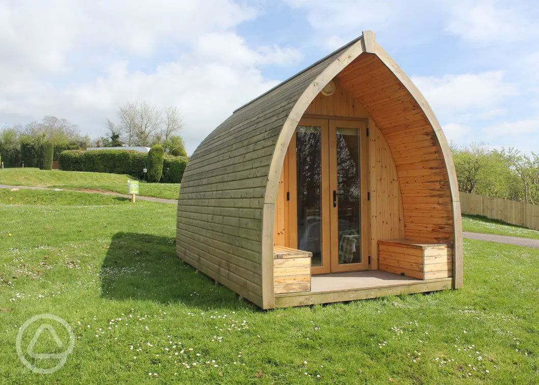 Glamping pods and camping pods with hot tubs in the UK