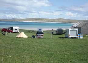 Campsites Near The Beach In The Outer Hebrides