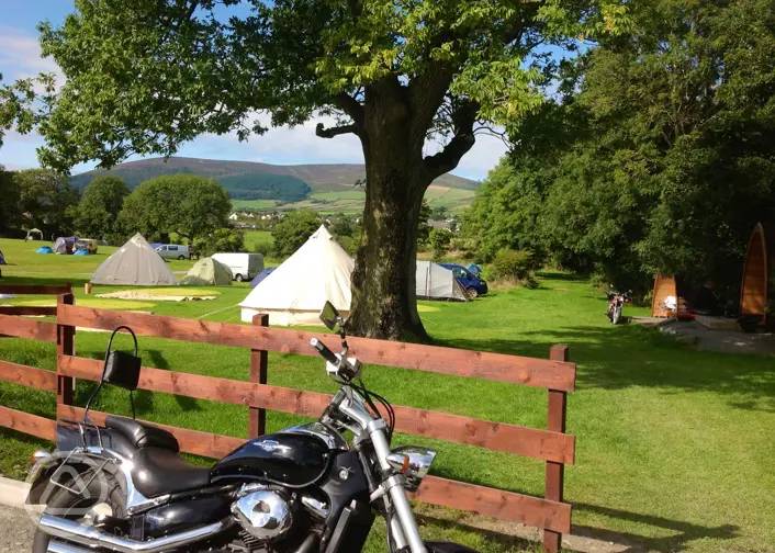 Campsites with electric hook up on the Isle of Man