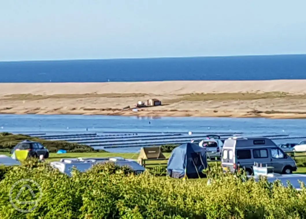 Campsites near the beach in Dorset