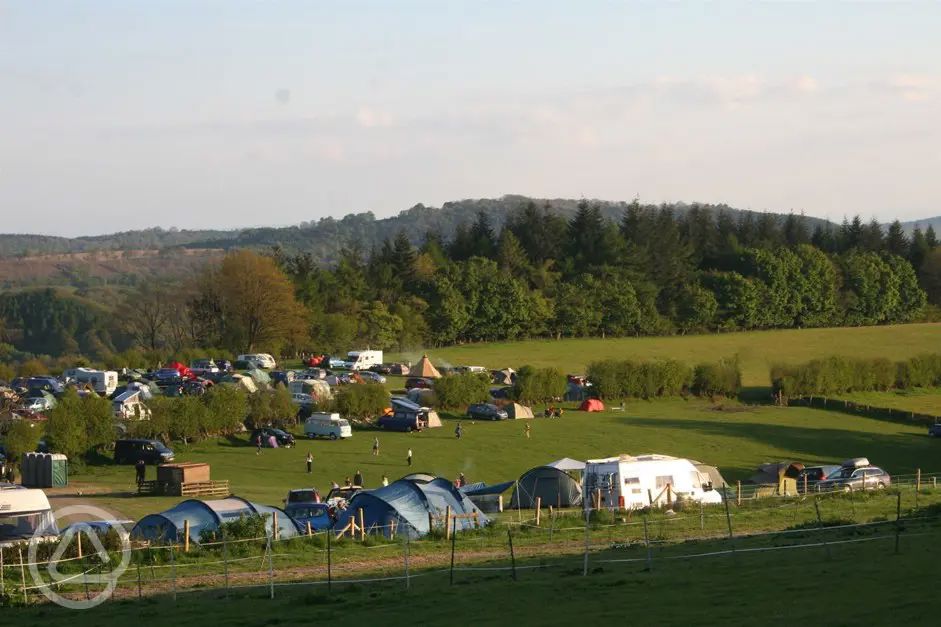 Monstay Farm Campsite in Ludlow, Shropshire