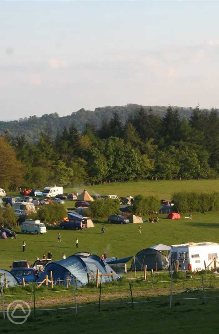 Monstay Farm Campsite in Ludlow, Shropshire