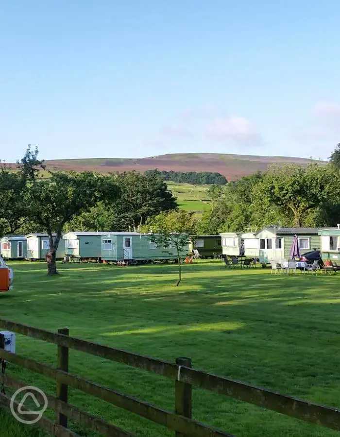 Orchard Caravan Park in Reeth, North Yorkshire