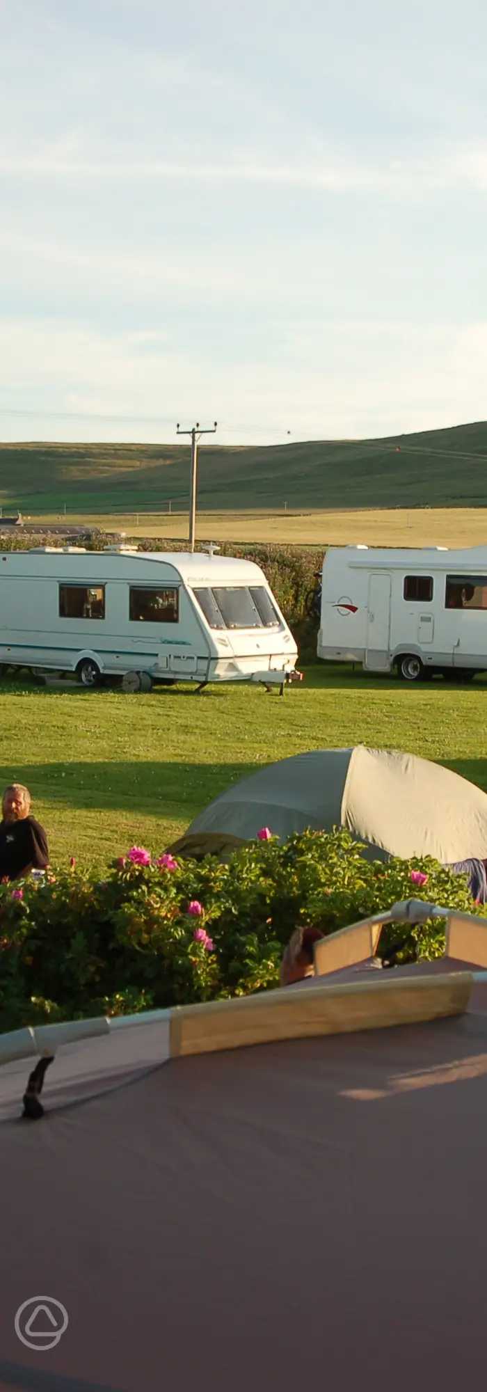 Chalmersquoy Campsite in Westray, Orkney