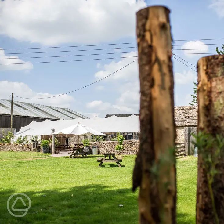 Tetbury Camping at the Holford Arms in Tetbury, Gloucestershire