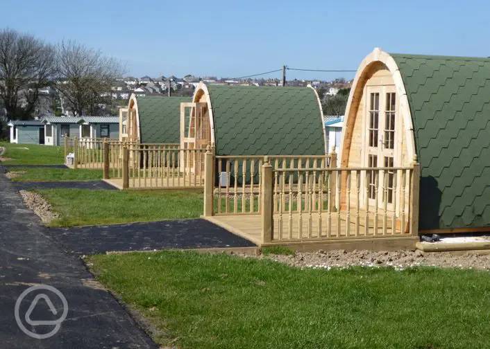 Glamping pods and camping pods in Cornwall