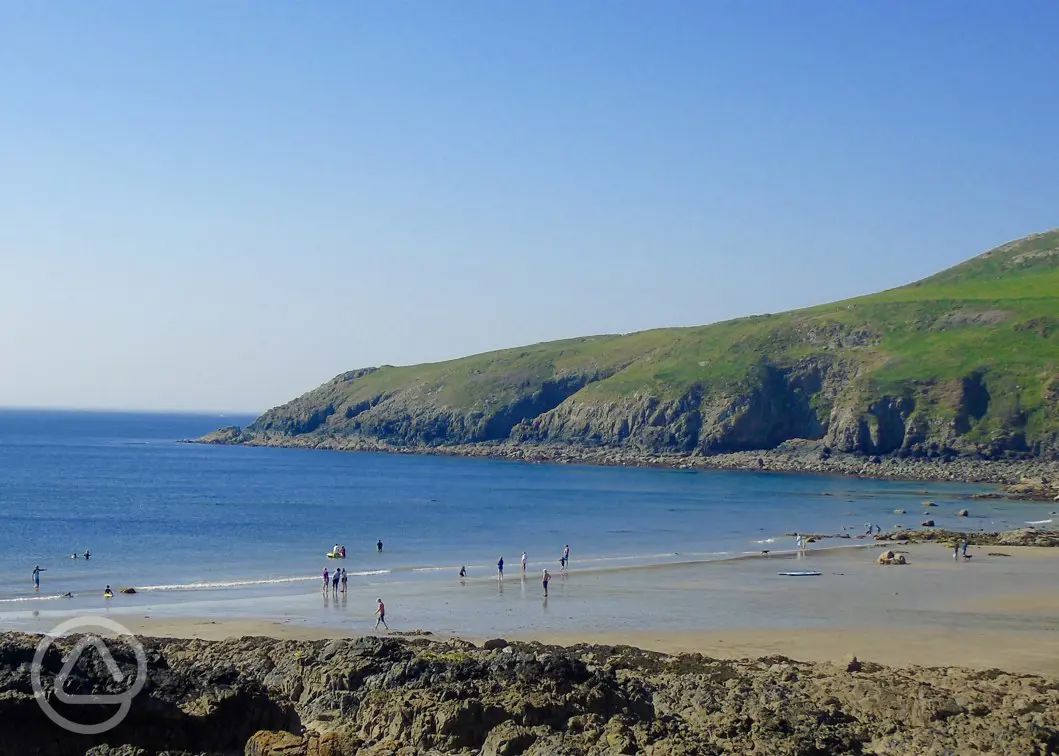 Campsites near the beach in Anglesey