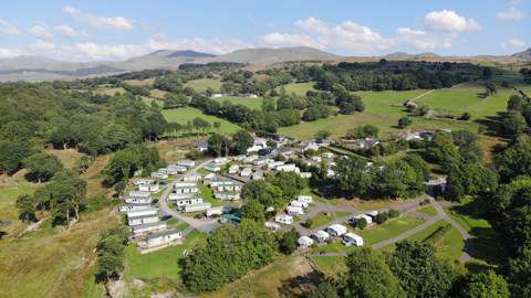 Llwyn yr Helm Caravan Park in Dolgellau, Gwynedd