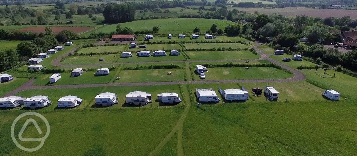 Mill Hill Farm Caravan and Camping Park in Saxmundham, Suffolk