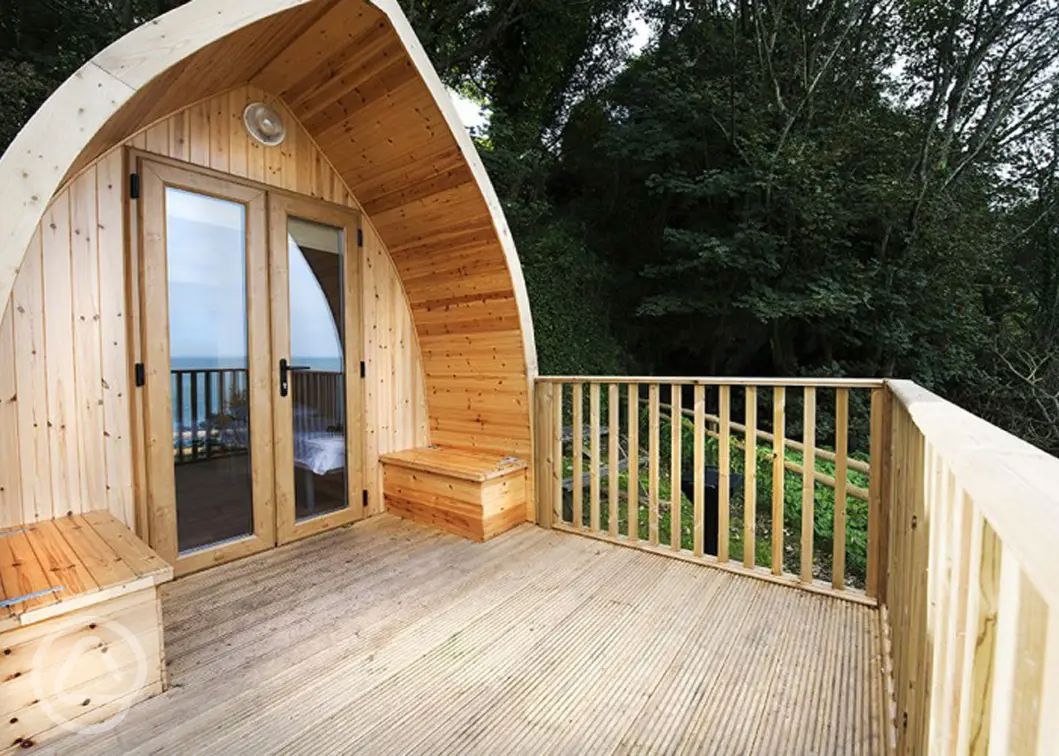 Camping pods in Ilfracombe, Devon