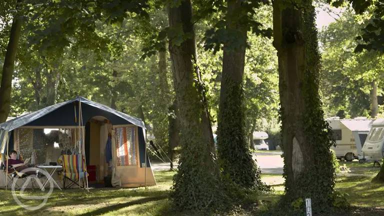 Chertsey Camping and Caravanning Club Site in Chertsey, Surrey