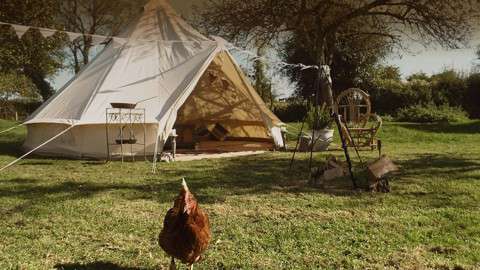 The Glamping Orchard in Longney, Gloucestershire