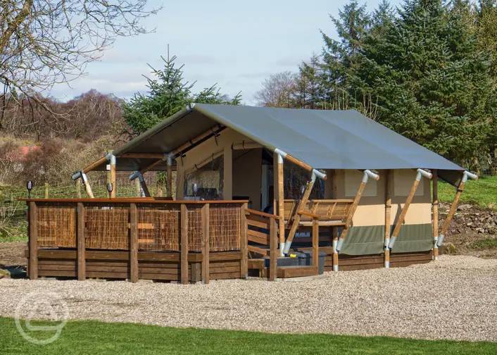 Safari tents in Scotland