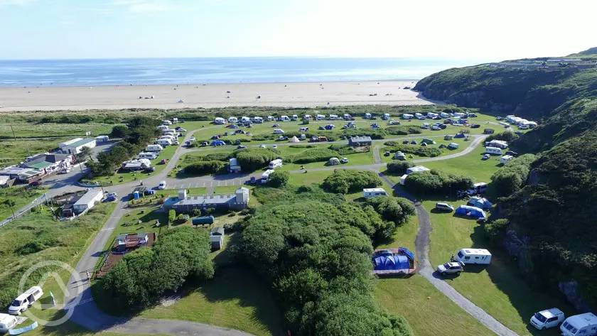 Black Rock Sands Touring and Camping Park in Porthmadog, Gwynedd