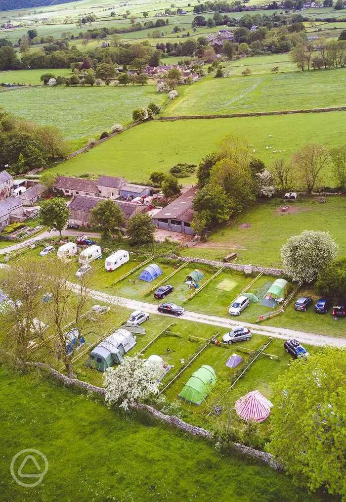 Dale Farm Rural Campsite in Bakewell, Derbyshire
