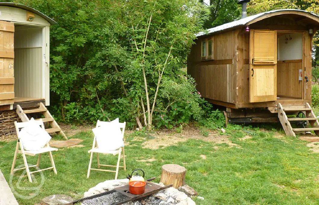 Shepherd's huts in the Cotswolds peaceful romantic holidays