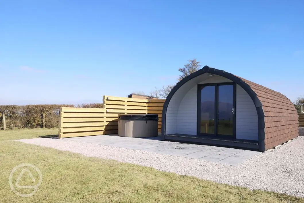 150+ glamping pods with hot tubs