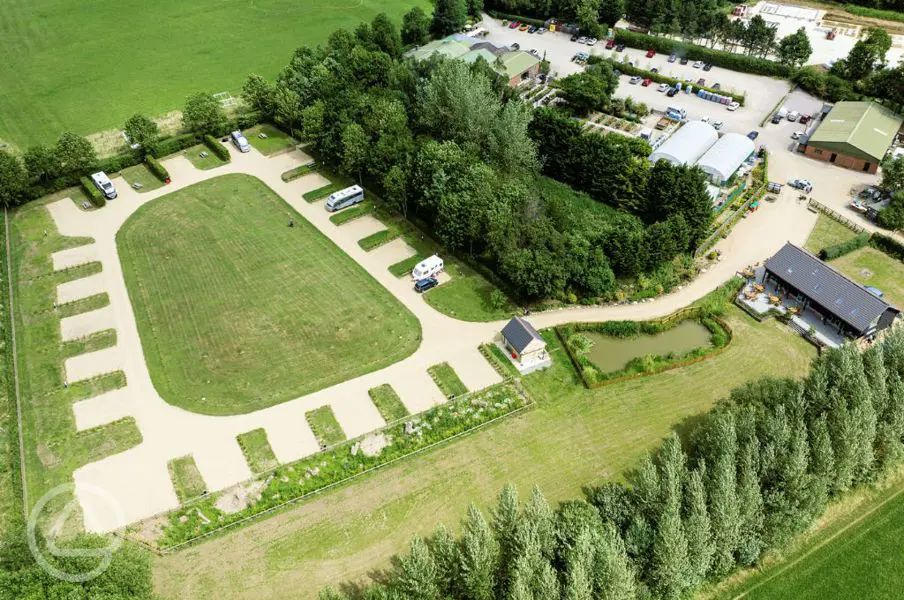 The Grange Camping and Caravan Park in Melton Mowbray, Leicestershire