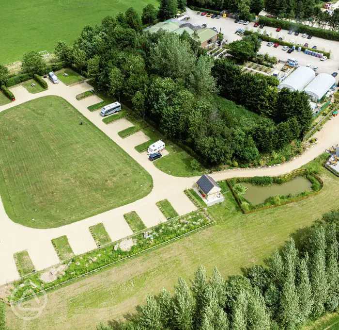 The Grange Camping and Caravan Park in Melton Mowbray, Leicestershire