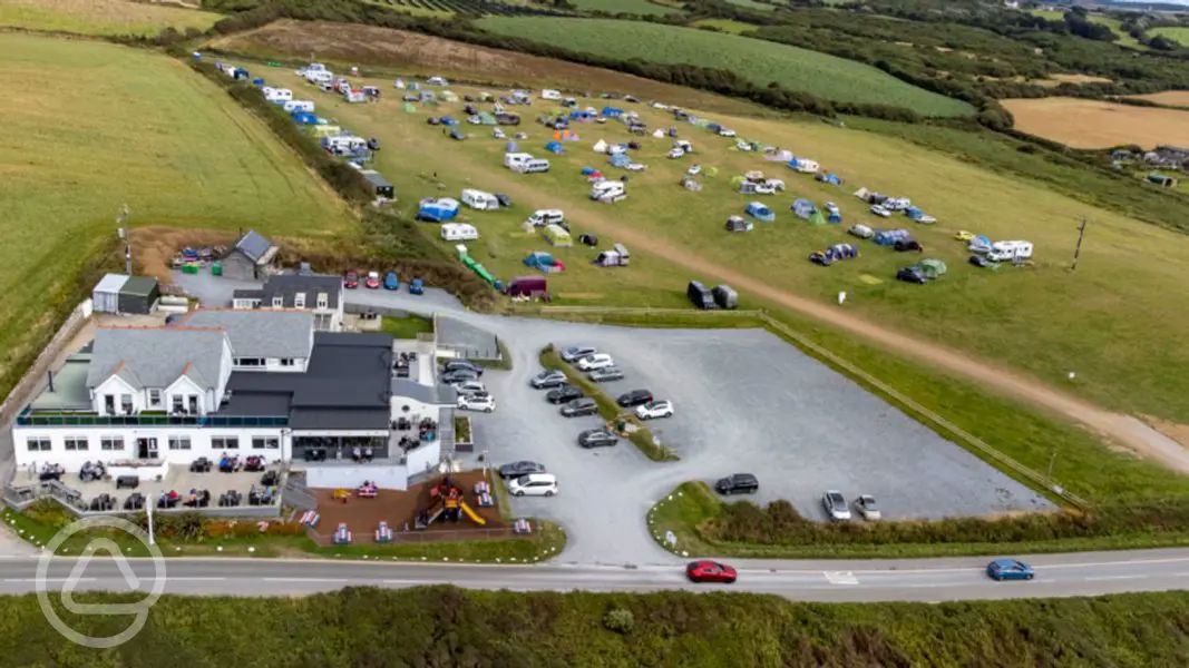 Sandparks Campsite in Bude, Cornwall