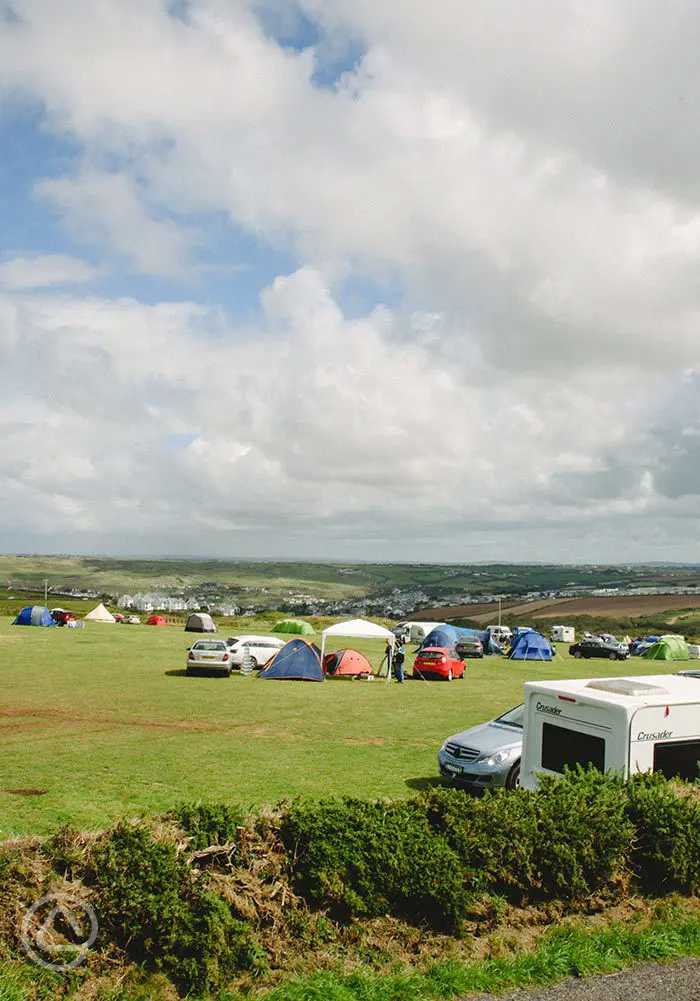 Anchor Barrow Campsite in Perranporth, Cornwall