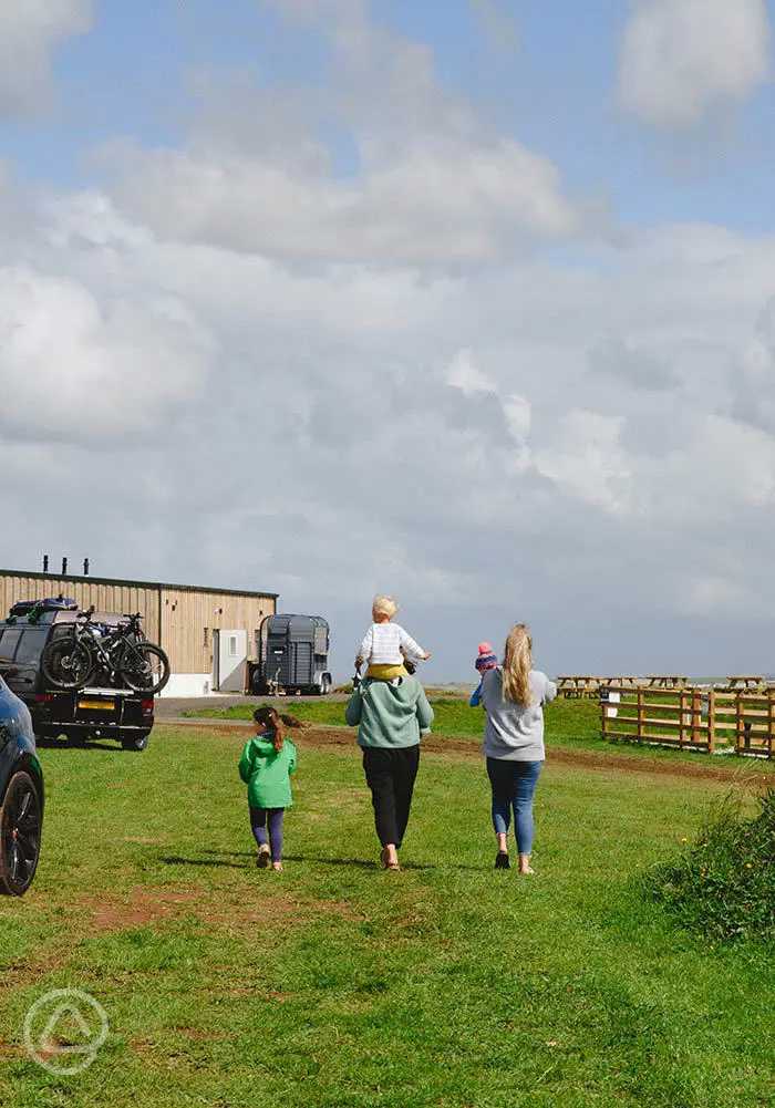 Anchor Barrow Campsite in Perranporth, Cornwall