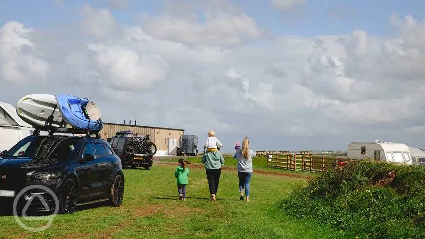 Anchor Barrow Campsite In Perranporth Cornwall