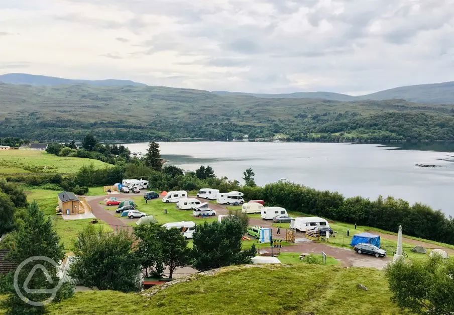 Shieldaig Camping and Cabins in Strathcarron, Highlands