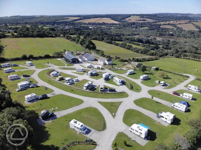 Carnon Wollas Touring Park in Truro, Cornwall