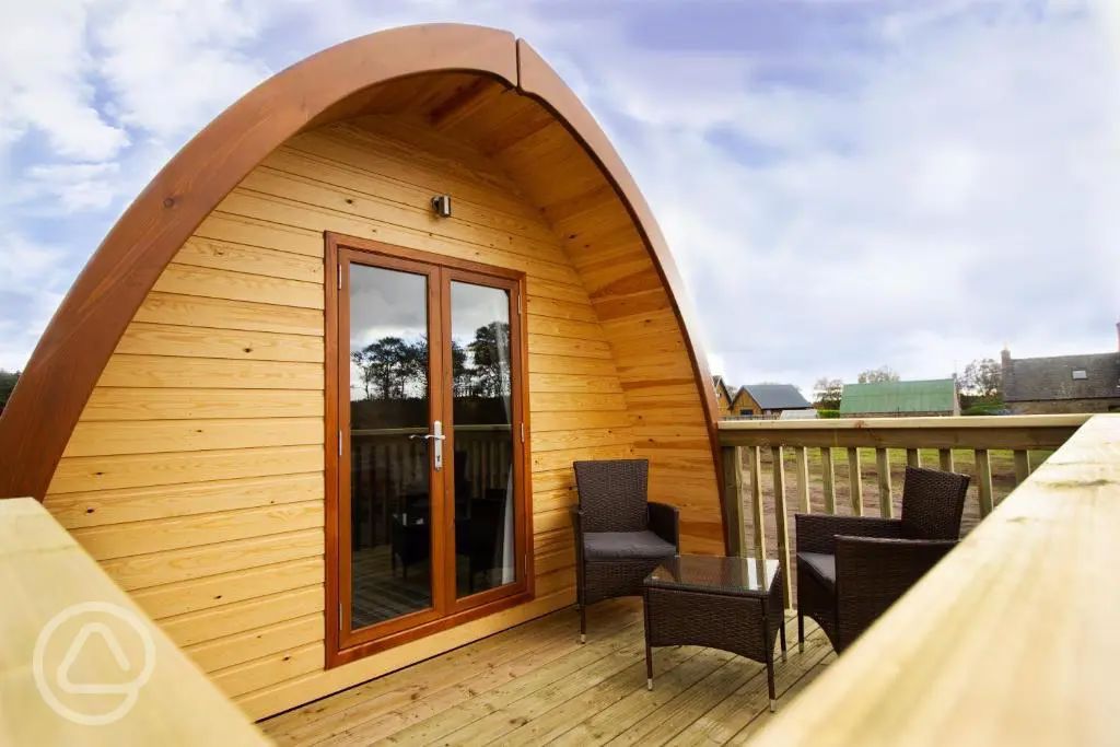 Ensuite glamping pods in Scotland