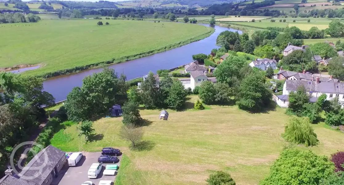 River Wye Campsite In Glasbury On Wye Powys   River Wye Campsite 