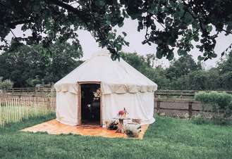 Yurt holidays in the South Downs