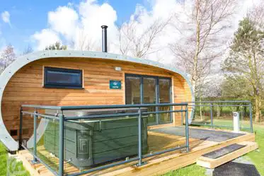 Glamping cabins in Powys