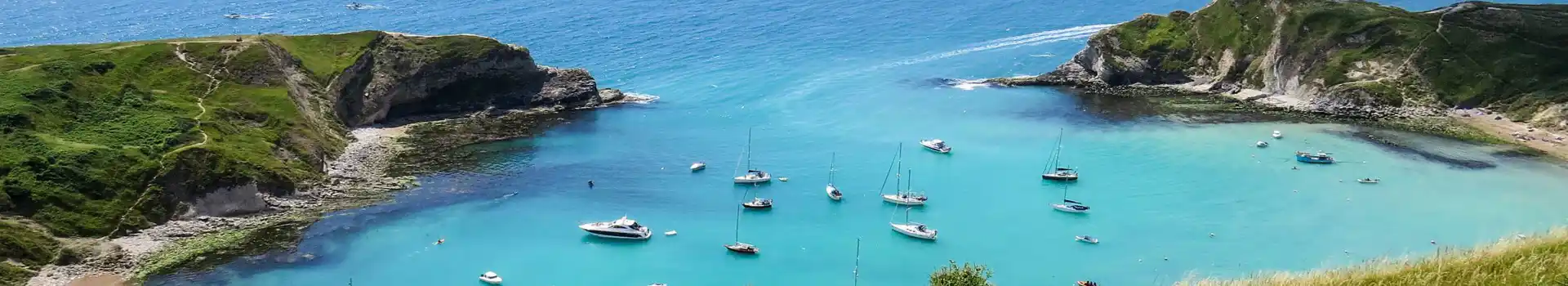 Campsites near Lulworth Cove in Dorset